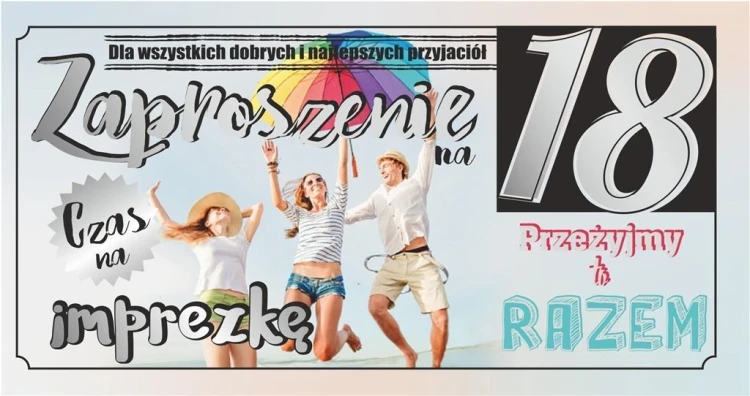 Zaproszenie Urodziny Z97 (10szt.)