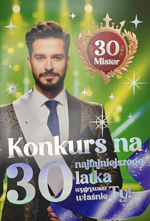 Karnet 6K z szarfą urodzinową