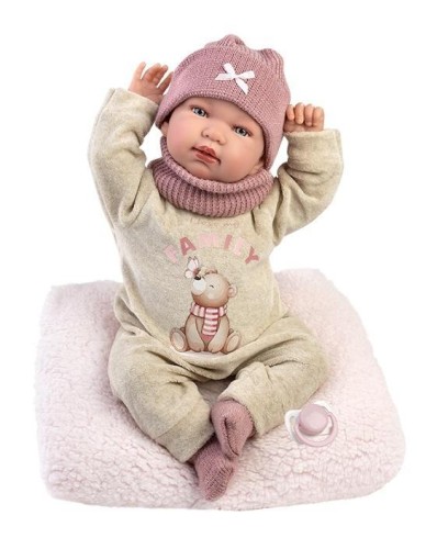 Lalka bobas płacząca Tina 44cm, Llorens