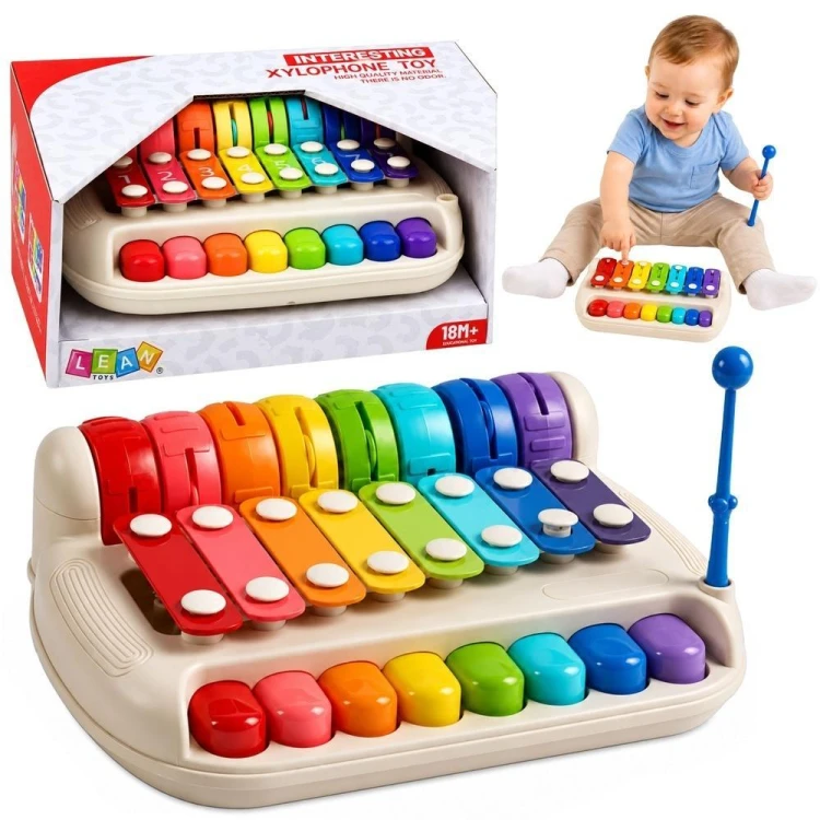 Ksylofon edukacyjny Pianinko 2w1 z pałeczką