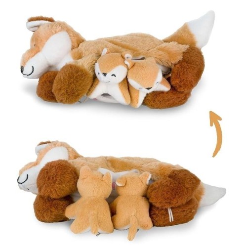 Mama lisek z 2 młodymi liskami, Mamanimals