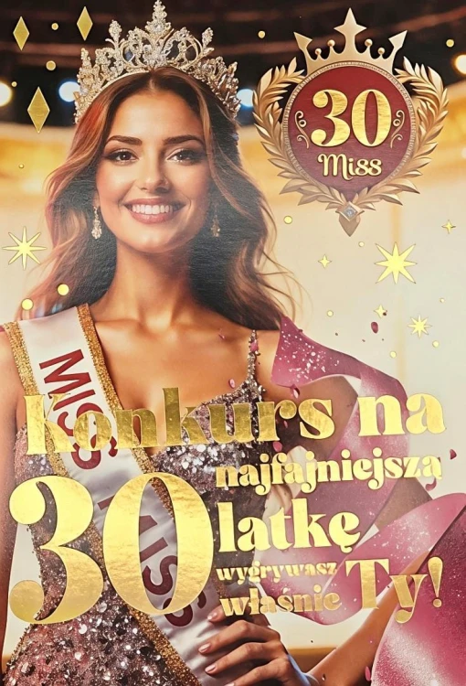 Karnet 6K z szarfą urodzinową