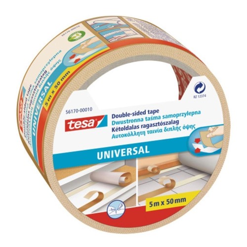 Taśma uniwersalna dwustronna transparent. 5m x 50m