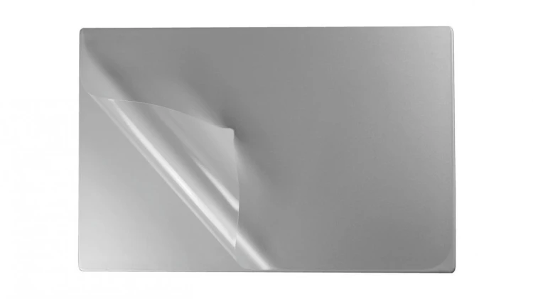 Podkład na biurko z folią 38x58cm silver, Biurfol
