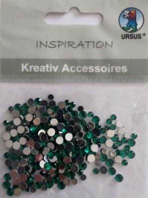 Szkiełka ozdobne zielone 3-4mm 120szt