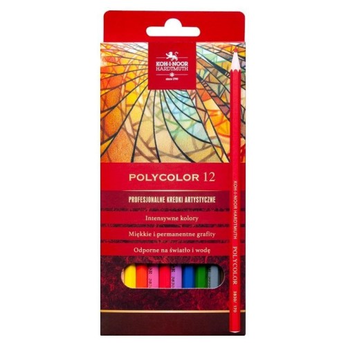 Kredki Polycolor 12 kolorów, Koh-I-Noor