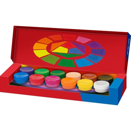 Farby plakatowe 12 kolorów 20ml FABER CASTELL