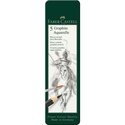 Ołówki graphite Aquarelle 5szt, Faber Castell