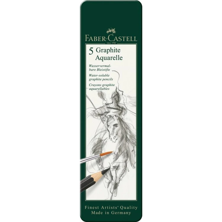 Ołówki graphite Aquarelle 5szt, Faber Castell