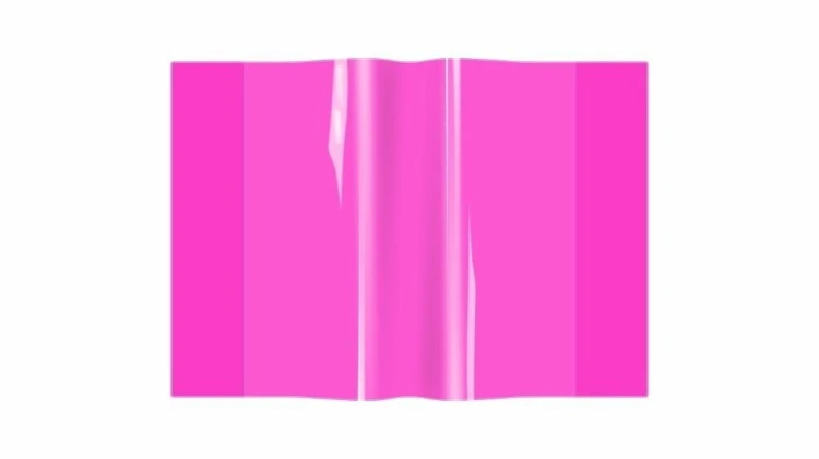 Okładka zeszytowa A5 PVC neon różowy (10szt)
