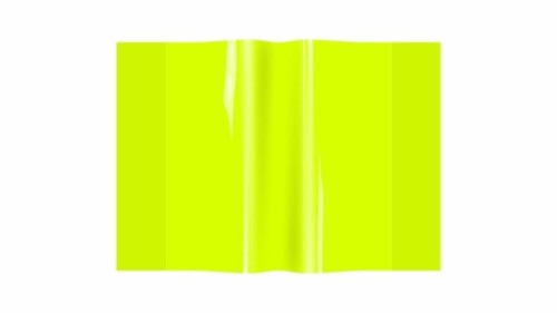 Okładka zeszytowa A5 PVC neon żółty (10szt)