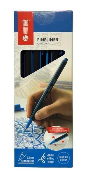 Cienkopis 0,4mm niebieski (12szt) MemoBe, MemoBe