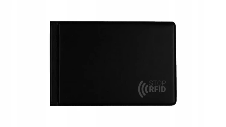 Etui na dokumenty z zabezpieczeniem RFID czarny