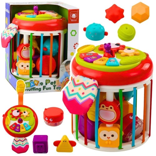 Walec sensoryczny sorter z dźwiękiem, Leantoys