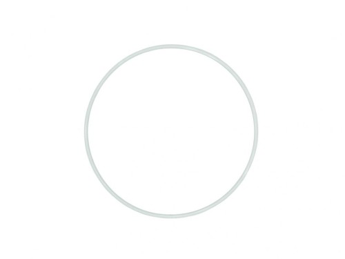 Ring metalowy biały 18cm, Aliga