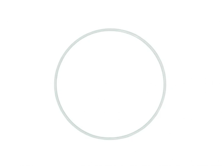 Ring metalowy biały 18cm, Aliga