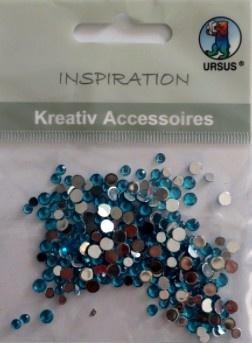 Szkiełka ozdobne niebieskie 3-4mm 120szt