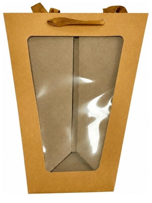 Torebka ozdobna TS-3 - trapez szara - 15x35x11