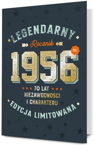 Karnet Urodziny 70