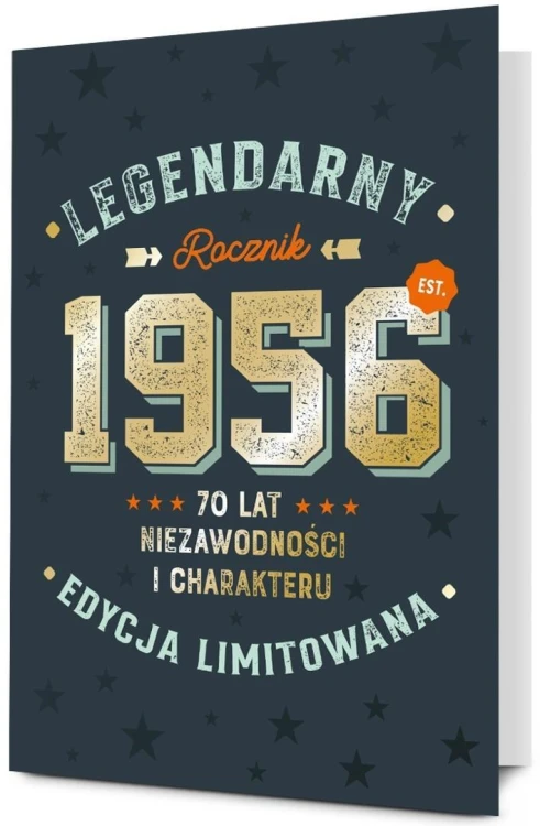Karnet Urodziny 70