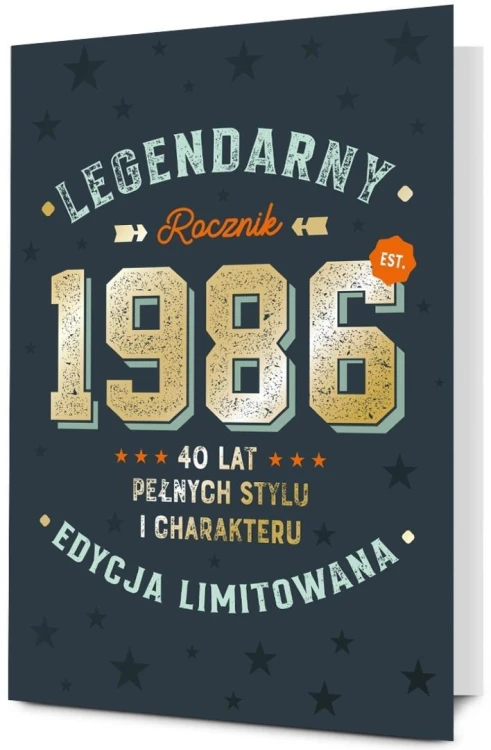 Karnet Urodziny 40