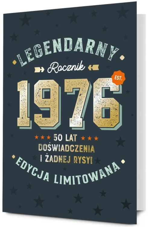 Karnet Urodziny 50