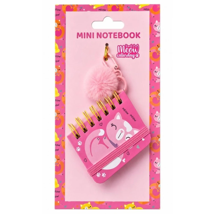Brelok mini notes różowy, STnux
