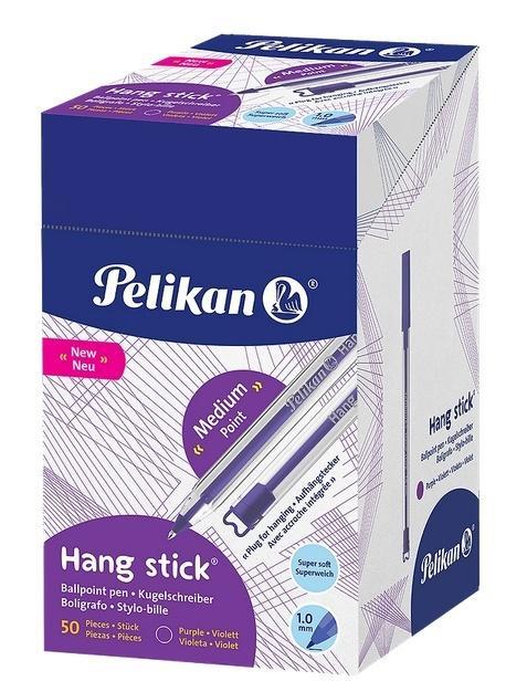 Długopis Hang Stick fioletowy (50szt) PELIKAN