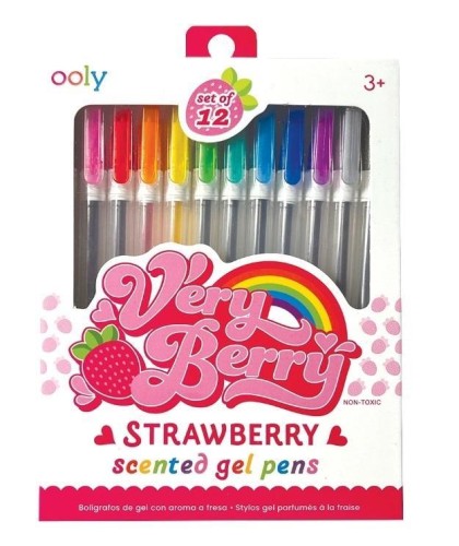 Długopisy żelowe pachnące Very Berry 12szt, ooly