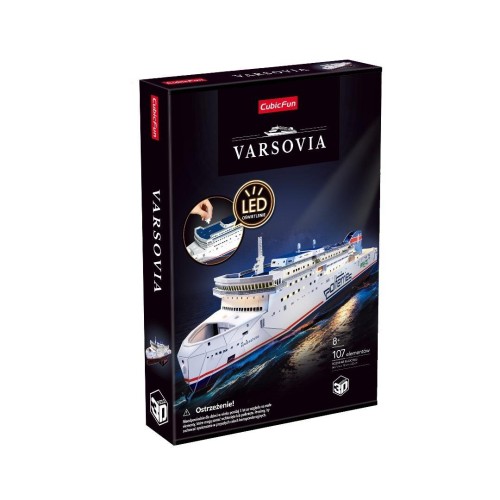 Puzzle 107 Prom Varsovia LED, Cubic Fun
