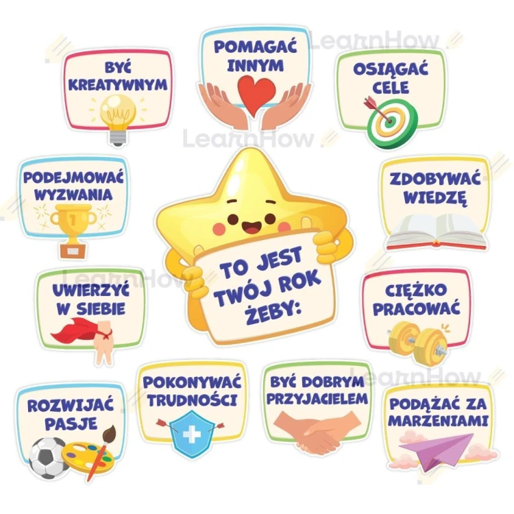 Dekoracje klasowe - To jest twój rok żeby... 12szt