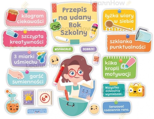 Dekoracje klasowe - Przepis na... 21szt, LearnHow