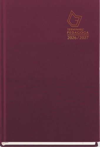 Terminarz Pedagoga A5 2026/2027 bordo