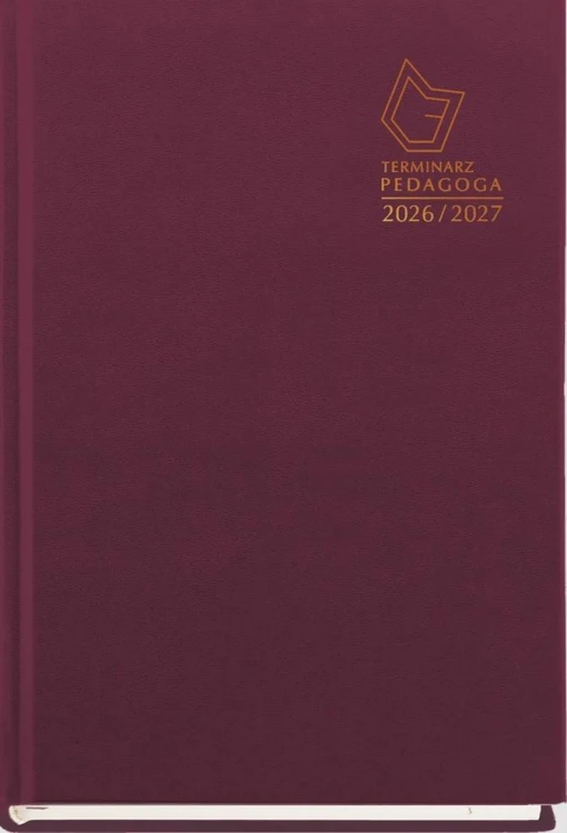 Terminarz Pedagoga A5 2026/2027 bordo