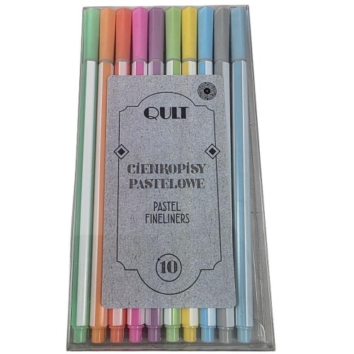 Cienkopisy pastelowe Qult 10kol, Ziemia Obiecana