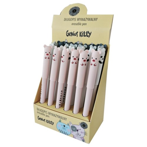 Długopis wymazywalny Genius Kitty (24szt)