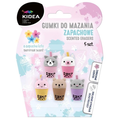 Gumki do mazania zapachowe Shake 5szt KIDEA