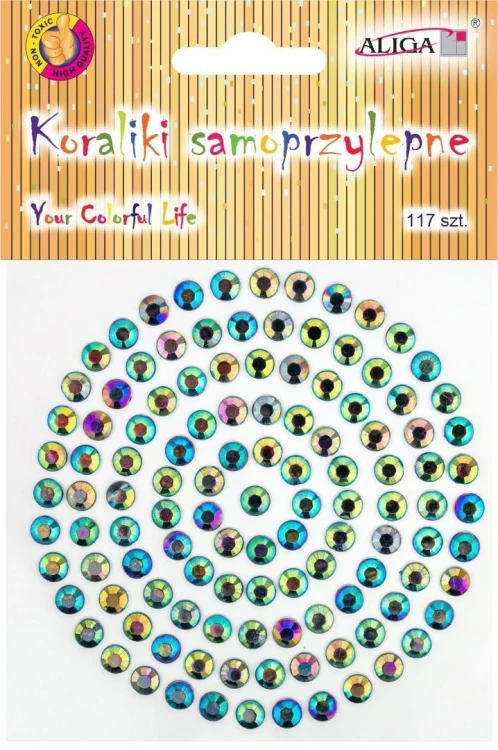 Dżety kryształki samoprzylepne, Aliga