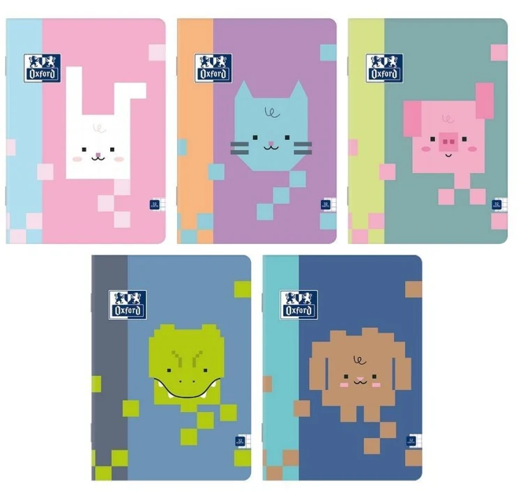Zeszyt A5/32K kratka Zoo Blocks (10szt) OXFORD