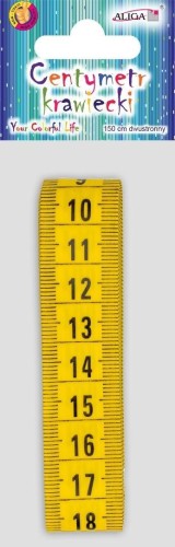 Centymetr krawiecki dwustronny 150cm, Aliga