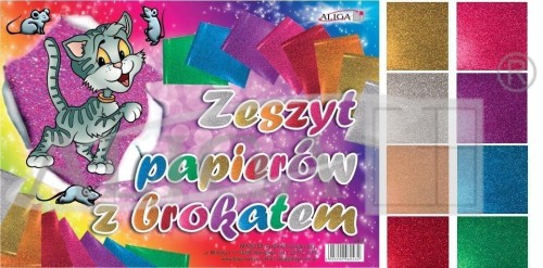 Zeszyt papierów z brokatem (B4), Aliga