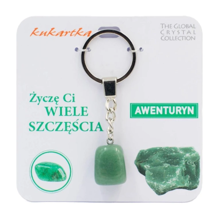 Brelok Wiele szczęścia awenturyn, Kukartka