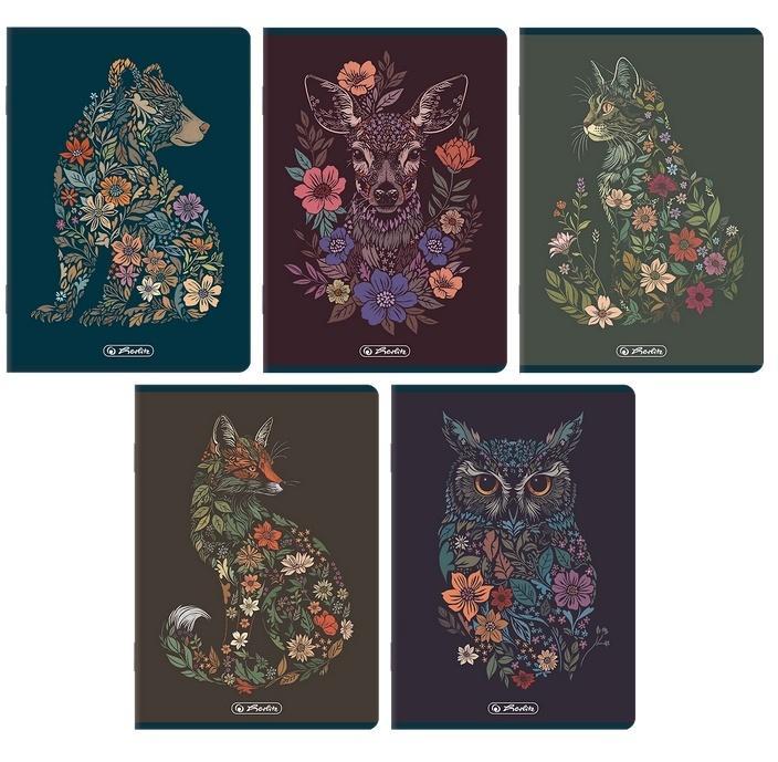 Zeszyt A5/80K linia Florimals (5szt) HERLITZ