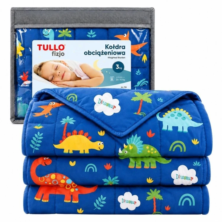 Kołdra obciążeniowa sensoryczna niebieska 3kg