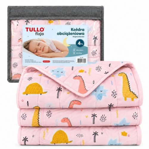 Kołdra obciążeniowa sensoryczna różowa 4kg