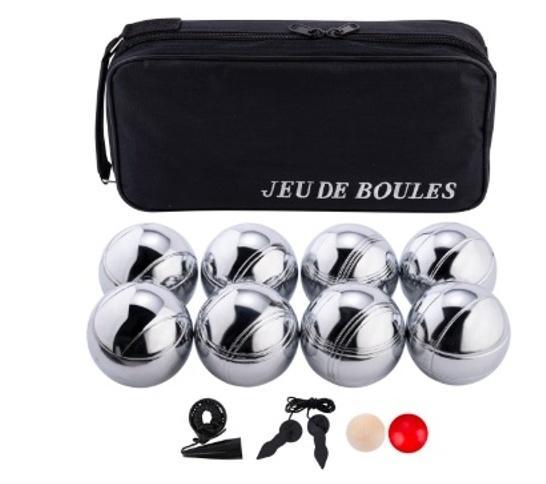 Zestaw do gry w bule - 8 kul metalowych, Quint