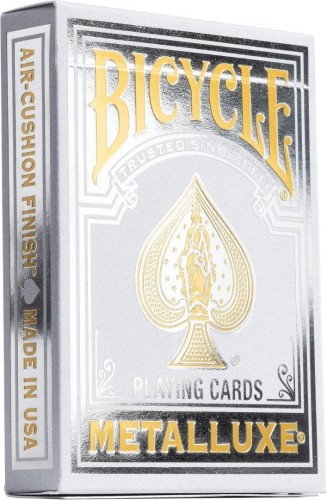 Karty Metalluxe Silver BICYCLE, Quint