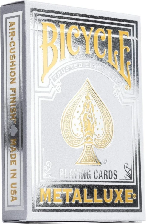 Karty Metalluxe Silver BICYCLE, Quint