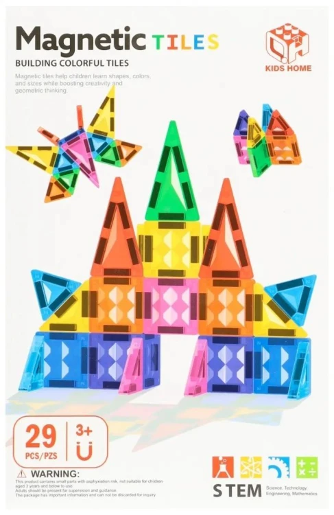 Klocki magnetyczne 29el, Mega Creative