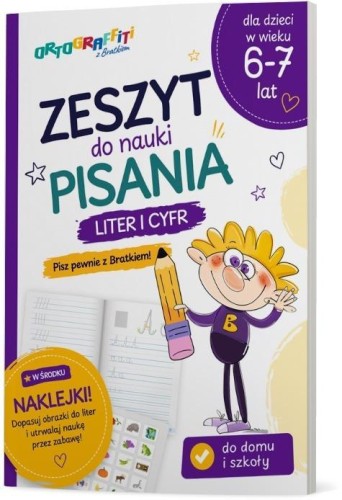 Zeszyt do nauki pisania liter i cyfr